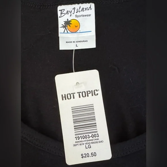 Hot Topic Black Reptile Graphic Tank - Picture 3 of 3